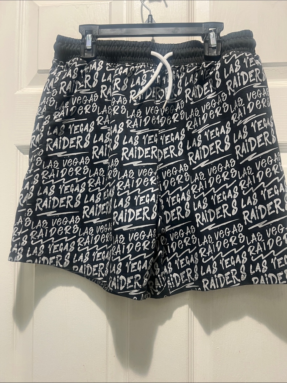 NFL Las Vegas Raiders Black and White Unisex Shorts